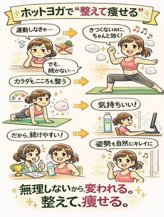 ホットヨガで体調改善